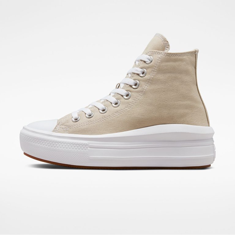 Converse Chuck Taylor All Star Move Platform – Beach Stone/White/Beach Stone thumbnail 2