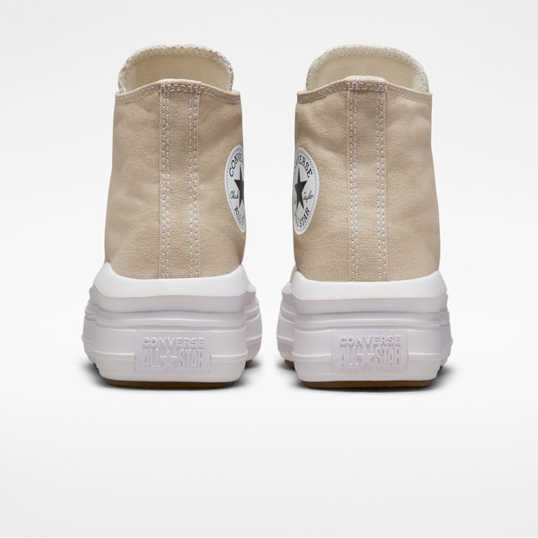 Converse Chuck Taylor All Star Move Platform – Beach Stone/White/Beach Stone thumbnail 5