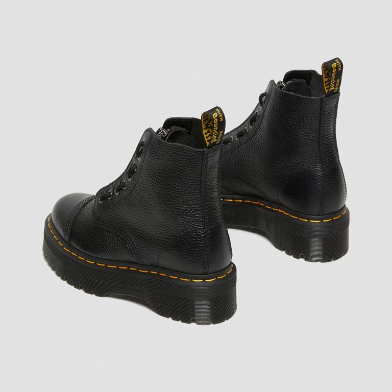 Dr. Martens Women’s Sinclair Milled Nappa Leather Platform Boots – Black thumbnail 3