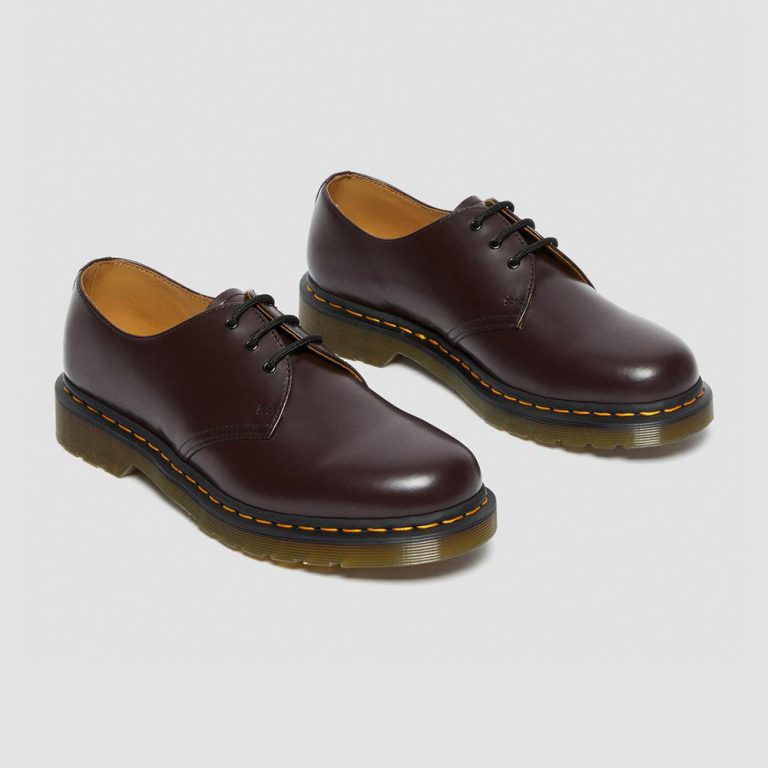 Dr. Martens Women’s 1461 Smooth Leather Oxford Shoes – Burgundy thumbnail 2