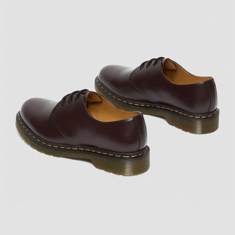 Dr. Martens Women’s 1461 Smooth Leather Oxford Shoes – Burgundy thumbnail 3