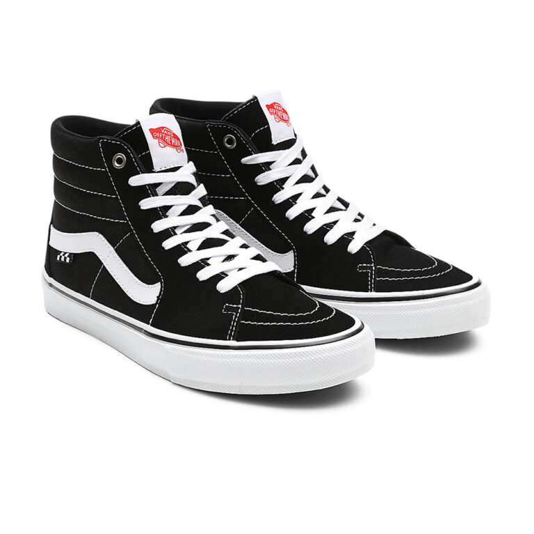 Vans Men’s Skate SK8-Hi Shoes – Black / White thumbnail 3