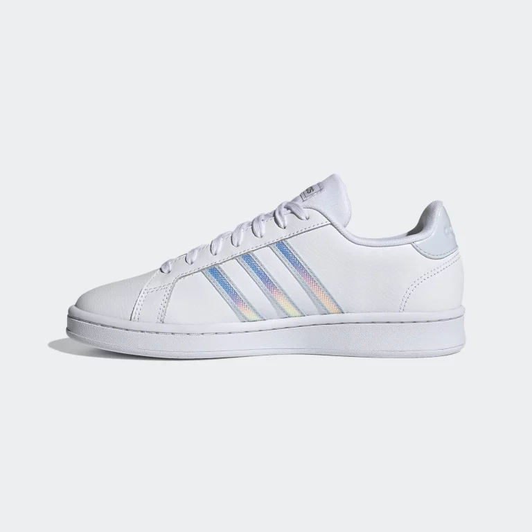 Adidas Women’s Grand Court Shoes – Cloud White / Halo Blue / Halo Blue thumbnail 2