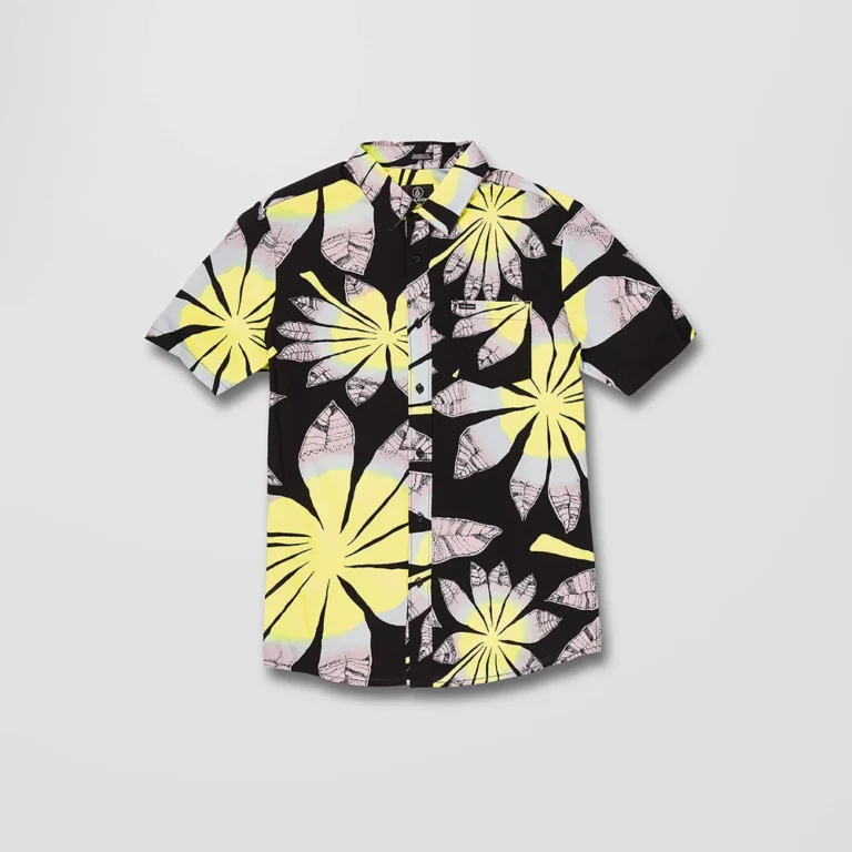 Volcom Men’s Bloomin Shirt – Black thumbnail 3