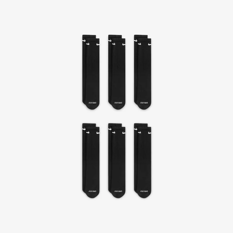 Nike Everyday Plus Cushioned Training Crew Socks – Black thumbnail 3