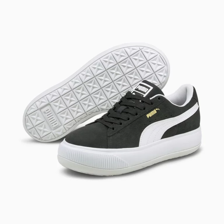 Puma Women’s Suede Mayu Sneakers – Black/ White thumbnail 3