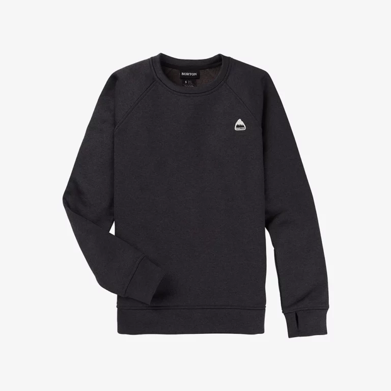 Burton Women’s Oak Crewneck Fleece – True Black Heather thumbnail 3