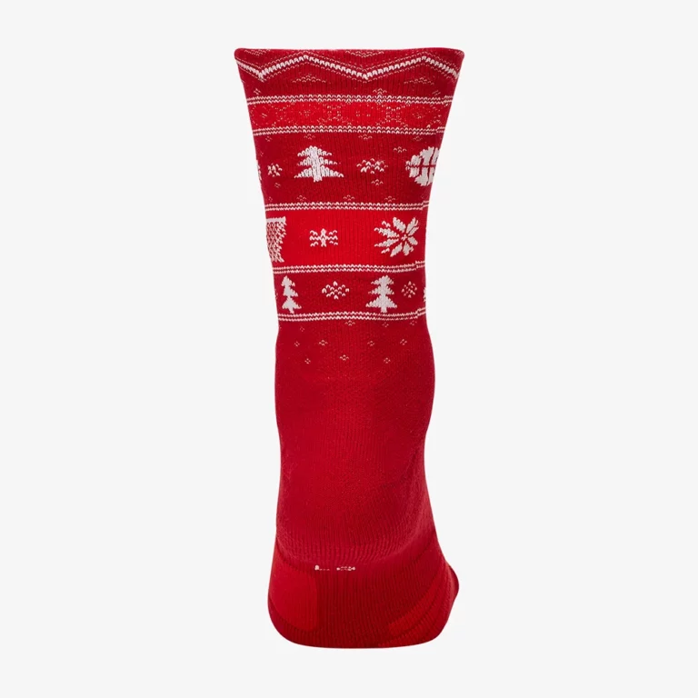 Nike Unisex Elite Christmas Crew Socks – Gym Red/White/Club Gold thumbnail 3