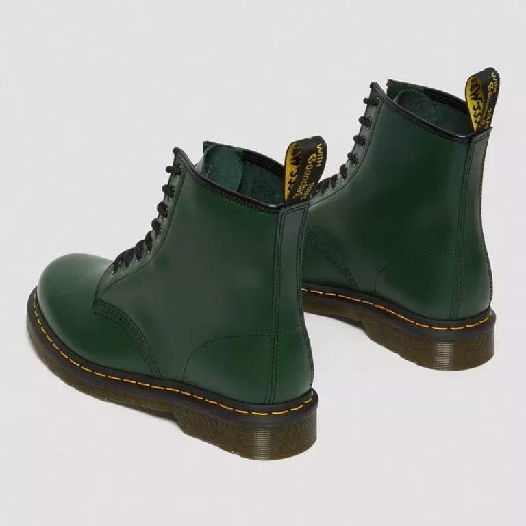 Dr. Martens Men’s 1460 Smooth Leather Lace Up Boots – Green thumbnail 4