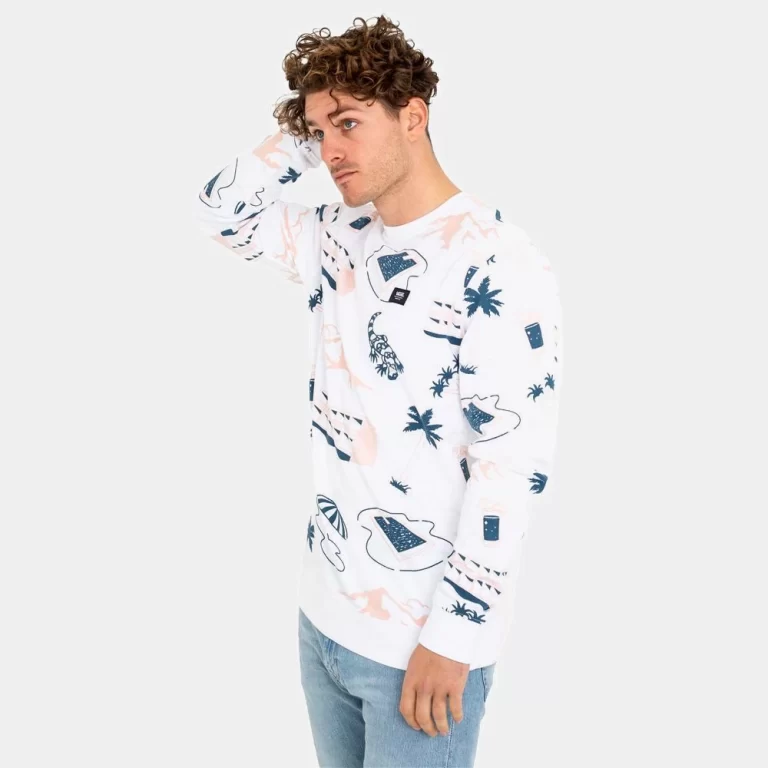 Vans Men’s Scenic Sweatshirt – White thumbnail 3