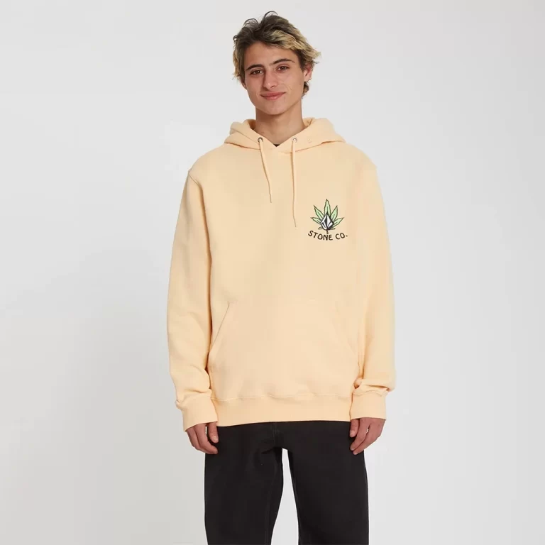 Volcom Men’s Shockwave Hoodie – CREAM BLUSH thumbnail 3