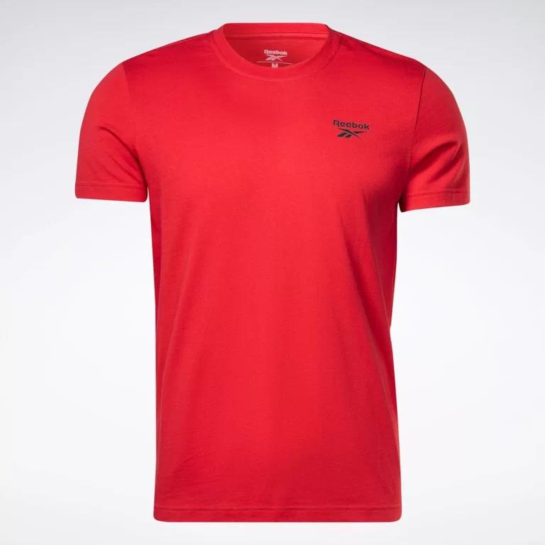 Reebok Men’s Identity Classics T-Shirt – Vector Red / Black thumbnail 2