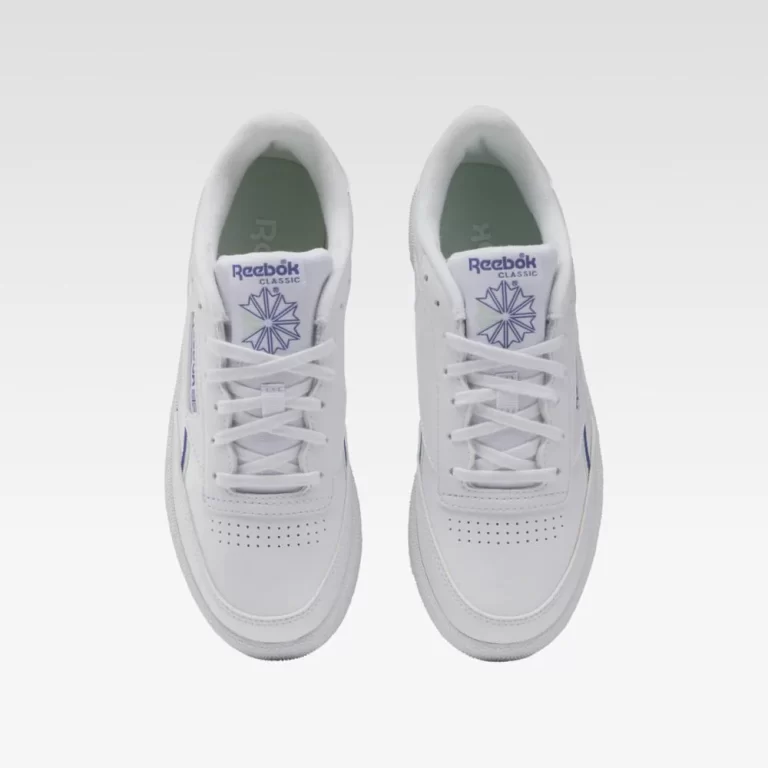 Reebok Women’s Club C 85 Vegan Shoes – White/Stepur/Aqudus thumbnail 3