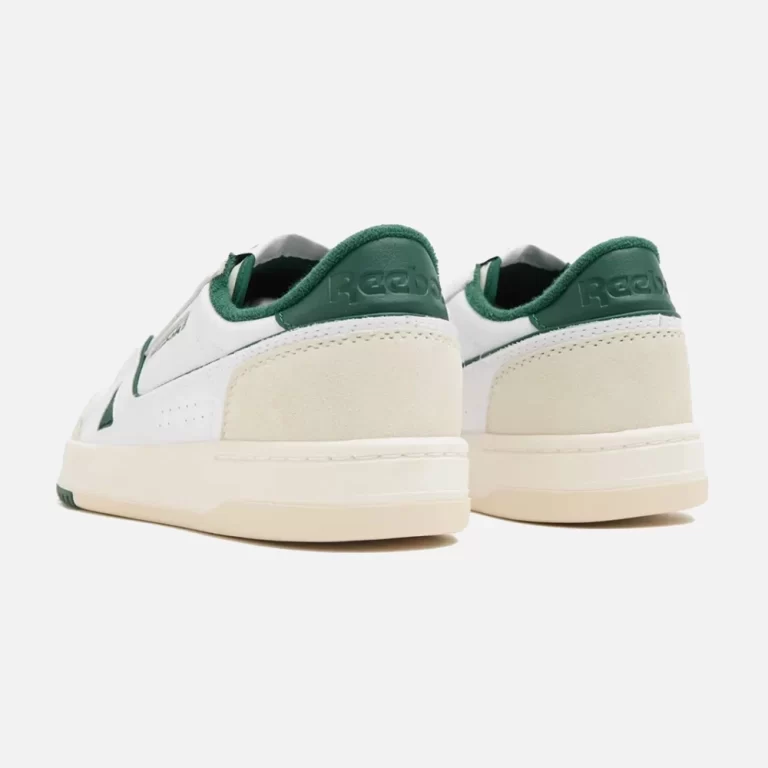 Reebok Unisex LT Court Sneakers – White / Chalk / Dark Green thumbnail 4