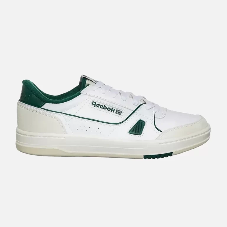 Reebok Unisex LT Court Sneakers – White / Chalk / Dark Green