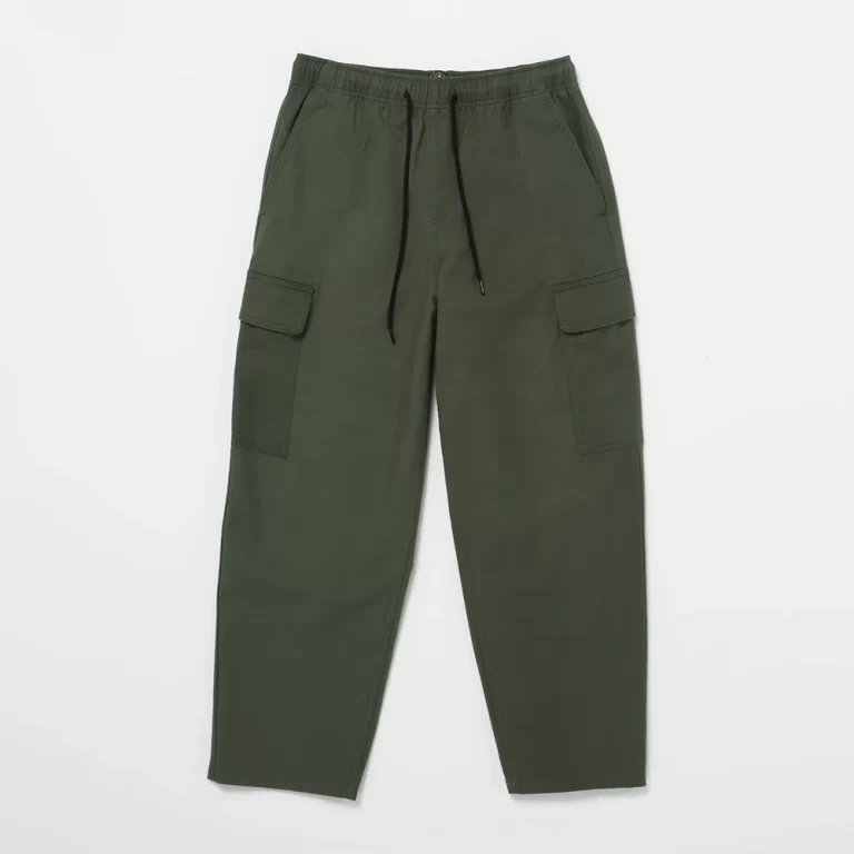 Volcom Men’s Billow Tapered Cargo Trousers – Squadron Green thumbnail 3
