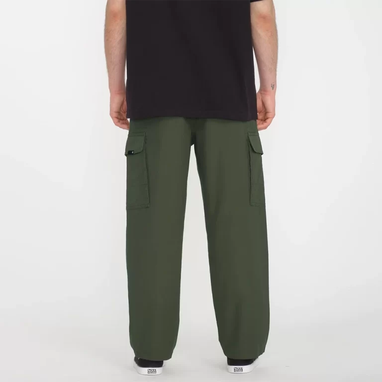 Volcom Men’s Billow Tapered Cargo Trousers – Squadron Green thumbnail 2