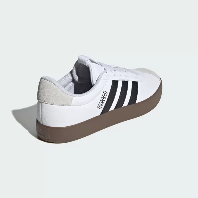 Adidas Men’s VL Court 3.0 Shoes – Cloud White / Core Black / Grey One thumbnail 3