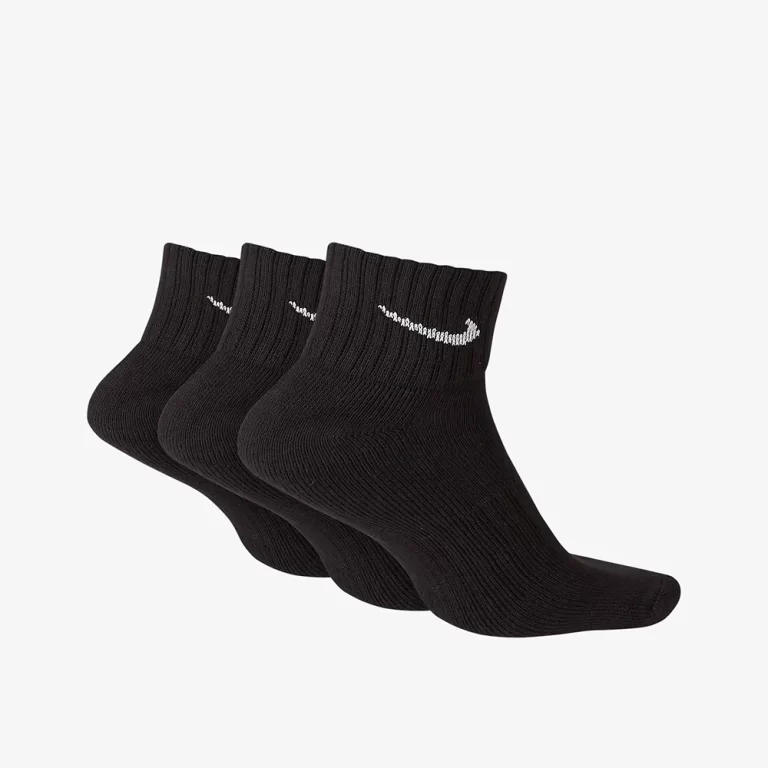 Nike Unisex Cushioned AnkleSocks (3 Pairs) – Black thumbnail 2