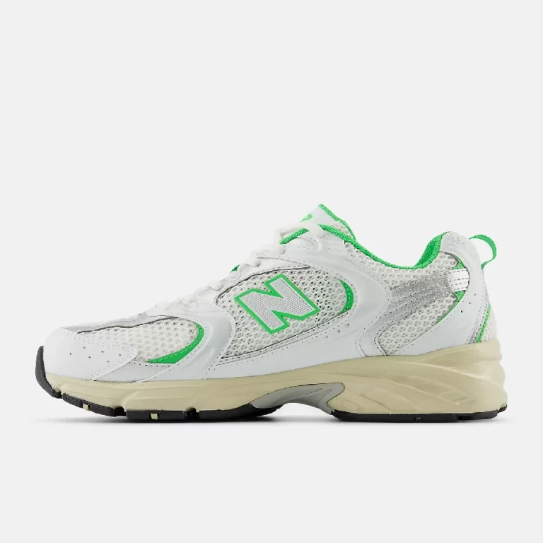 New Balance Women’s 530 Shoes – White with palm leaf thumbnail 3