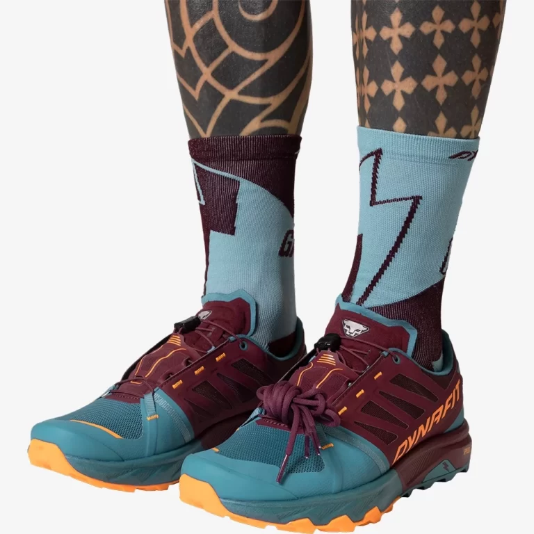 Dynafit Men’s Alpine Pro 2 Running Shoes – Storm blue burgundy thumbnail 3