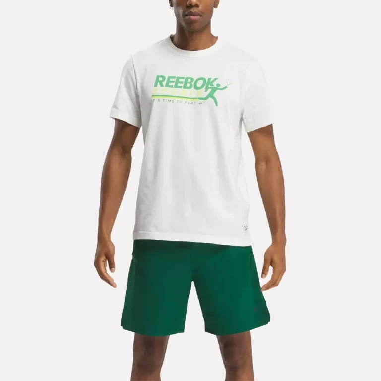 Reebok Men’s Court Sport Graphic Tee / White