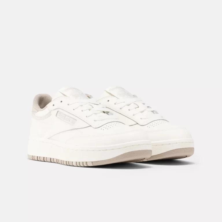 Reebok Women’s Club C Double Sneakers / Chalk / Chalk /Ashen Lilac thumbnail 2