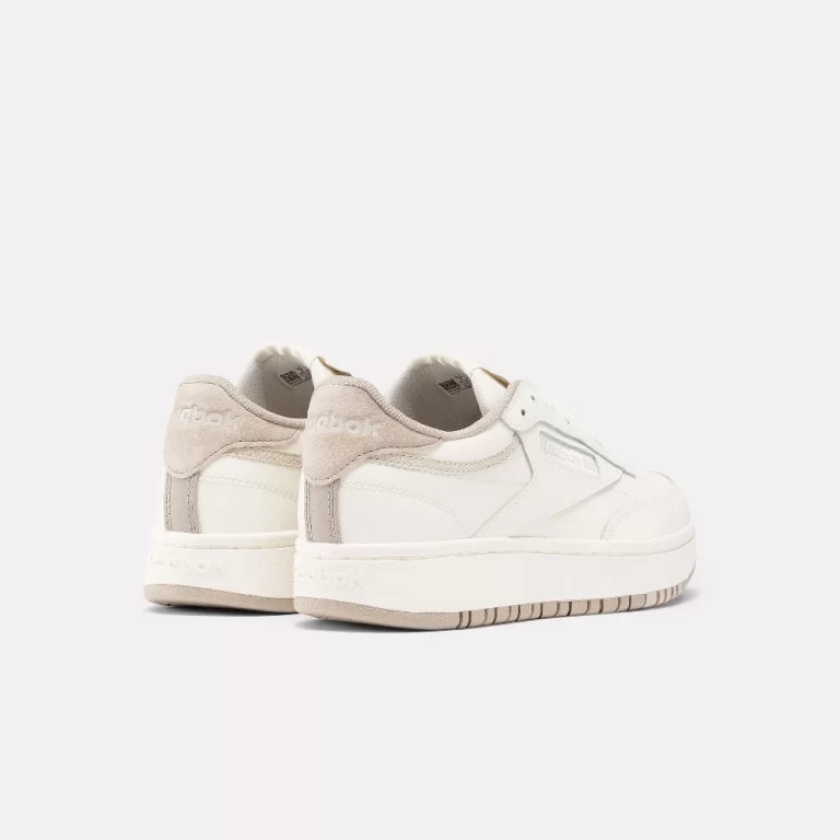 Reebok Women’s Club C Double Sneakers / Chalk / Chalk /Ashen Lilac thumbnail 3