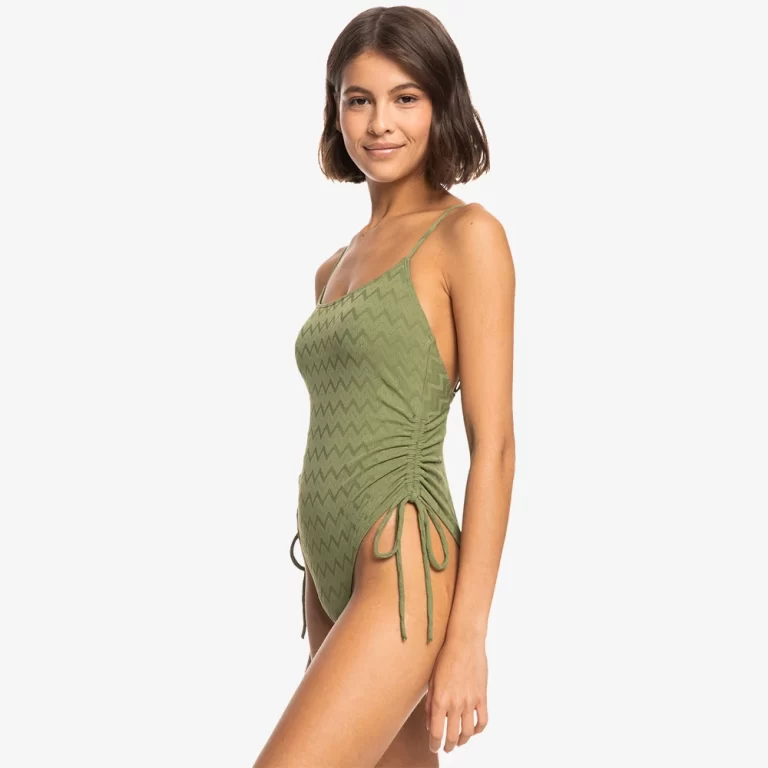 Roxy Women’s Current Coolness One Piece Swimsuit – Loden Green thumbnail 3