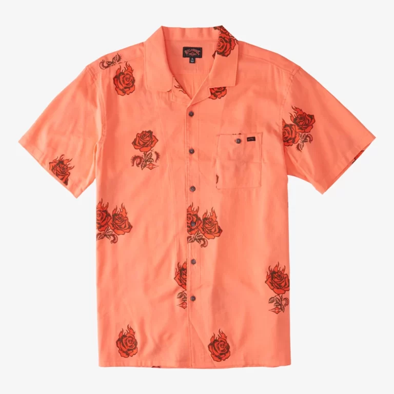 Billabong Men’s Sundays Vacay Short Sleeve Shirt – Washed Red thumbnail 3