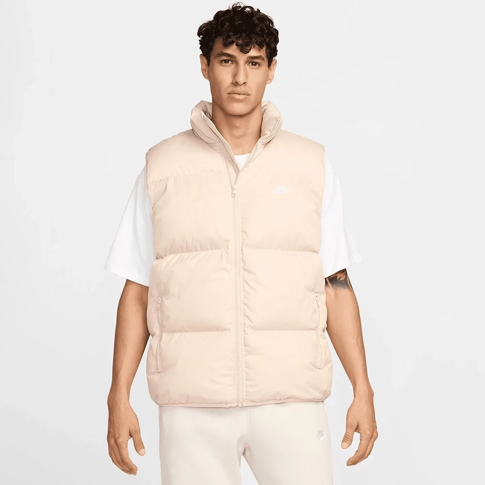 Nike Men’s Sportswear Club PrimaLoft Water Repellent Puffer Vest – Beige