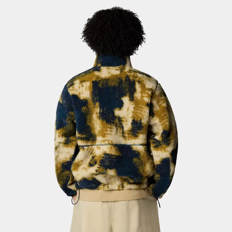 The North Face Men’s Extreme Pile Pullover Fleece – Midnight Petrol TNF Bleach Dye Print-TNF Black thumbnail 2
