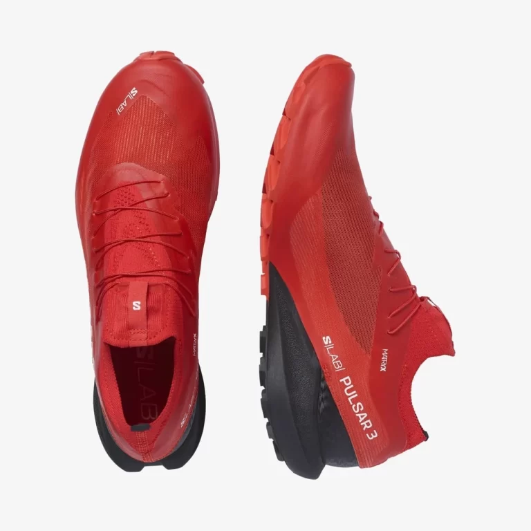 Salomon Men’s S/Lab Pulsar 3 Running Shoes – Fiery Red / Black thumbnail 4