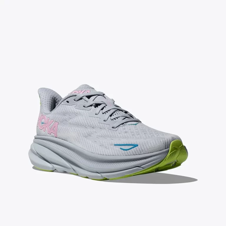 Hoka Women’s Clifton 9 Shoes – Gull / Sea Ice thumbnail 3