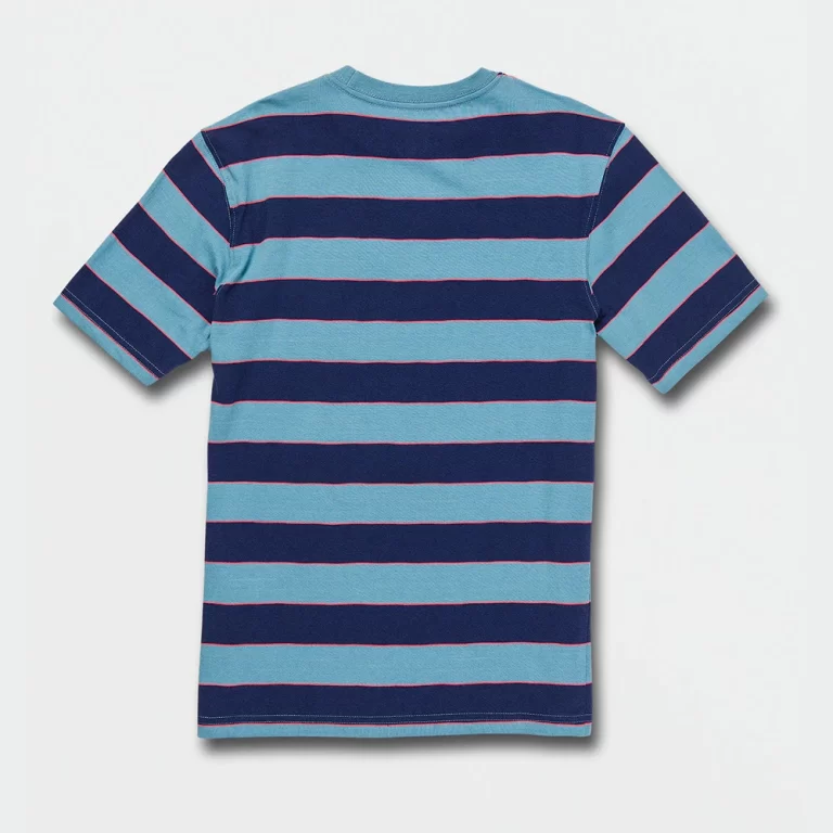 Volcom Youth Maxer Stripe Short Sleeve T-Shirt – Blue Print thumbnail 2
