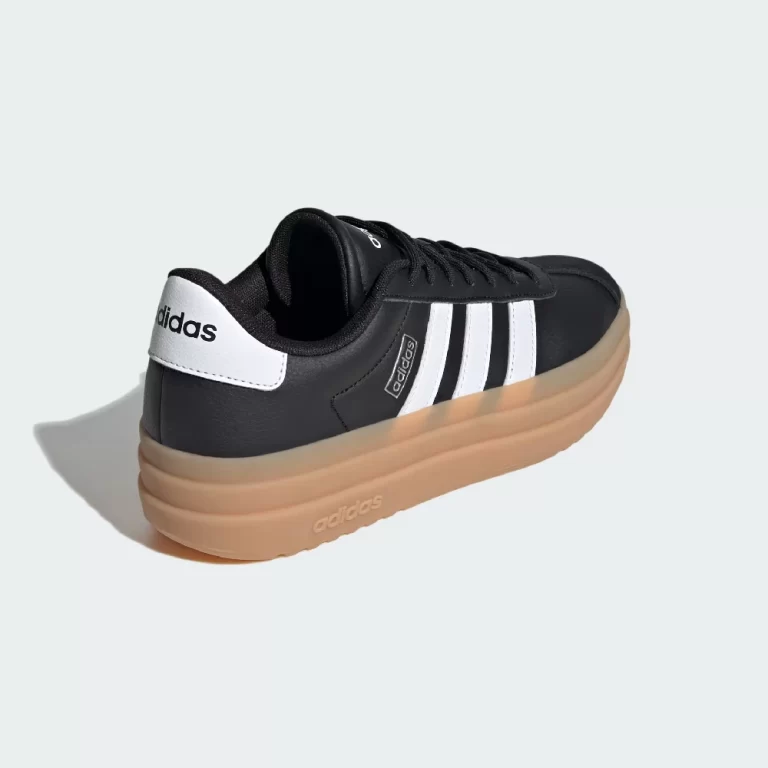 Adidas Women’s VL Court Bold Shoes – Core Black / Cloud White / Cyber Metallic thumbnail 4