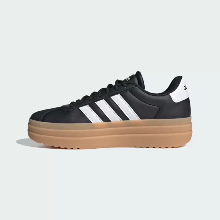 Adidas Women’s VL Court Bold Shoes – Core Black / Cloud White / Cyber Metallic thumbnail 2