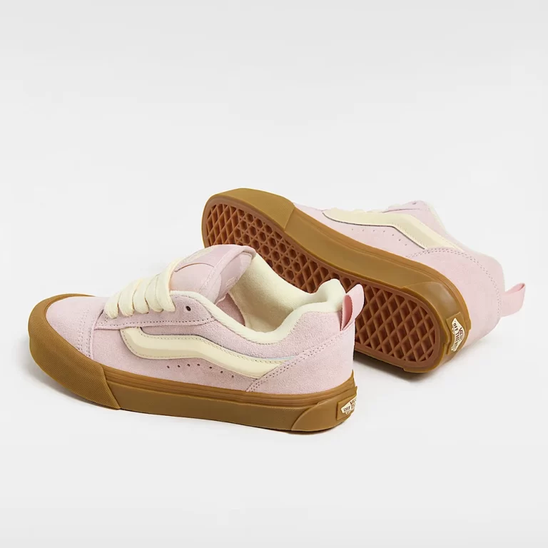 Vans Women’s Knu Skool Shoes – Pink thumbnail 3