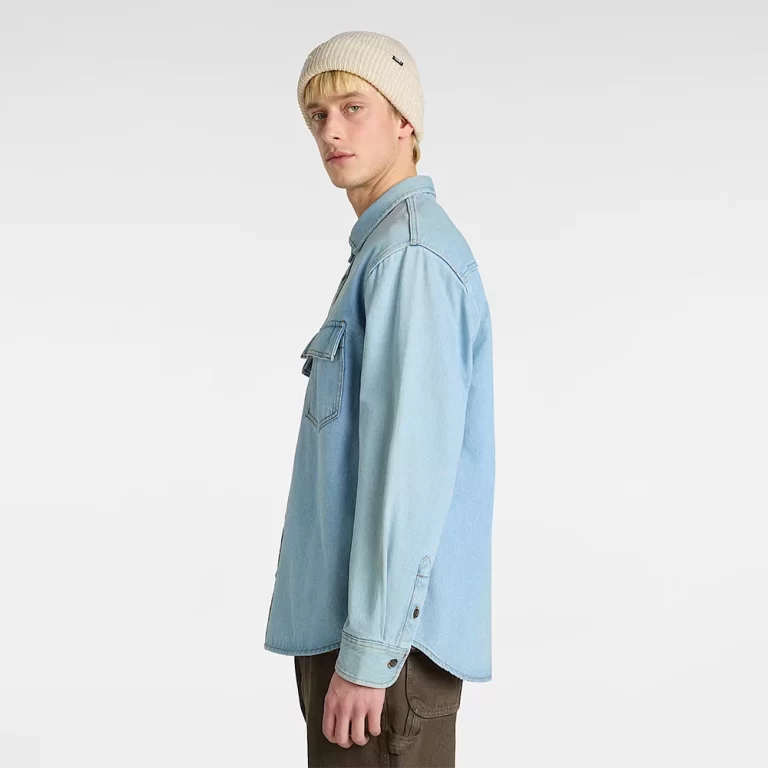 Vans Men’s Palmhill Denim Shirt – Faded Denim thumbnail 3