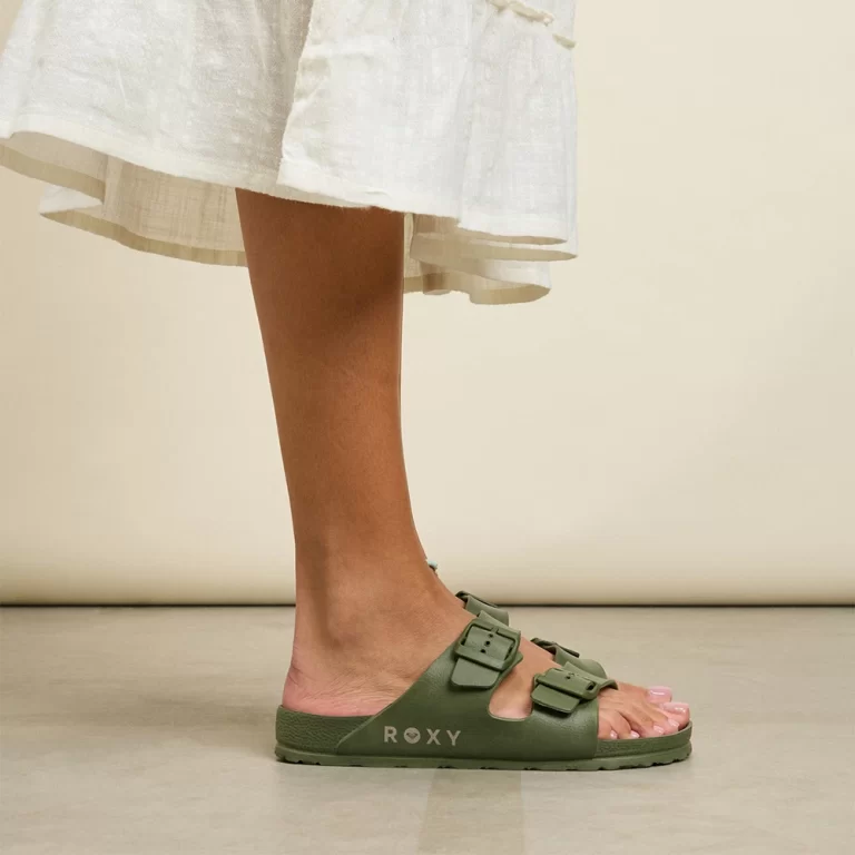 Roxy Women’s Kattie Sliders – Oil Green thumbnail 4