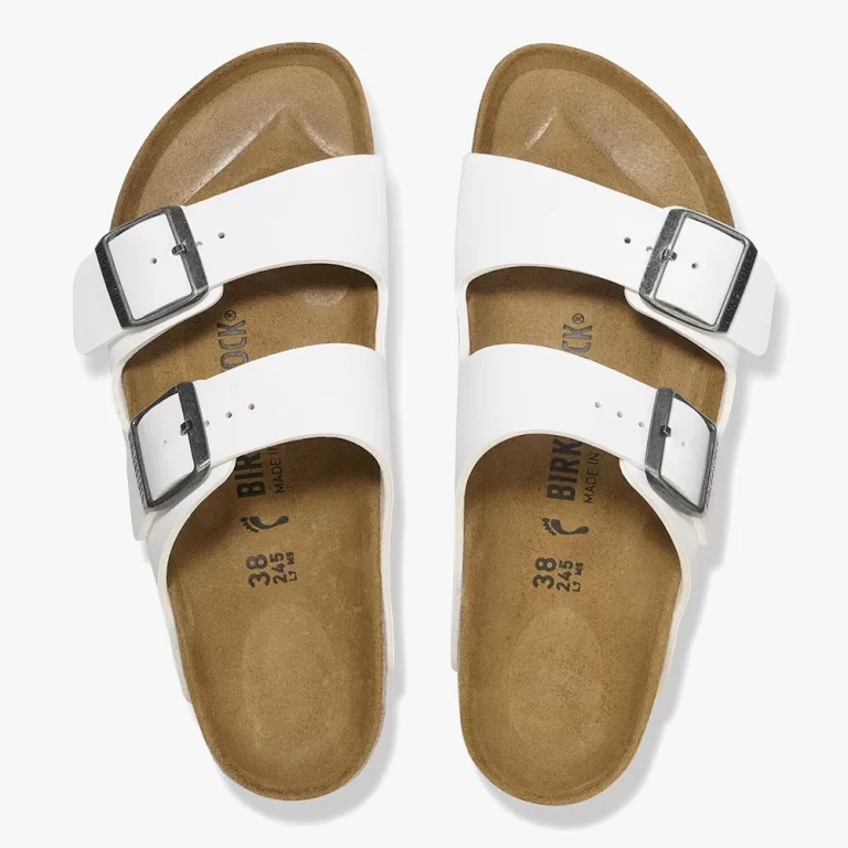 Birkenstock Women’s Arizona Birko Flor Sandals – White thumbnail 5