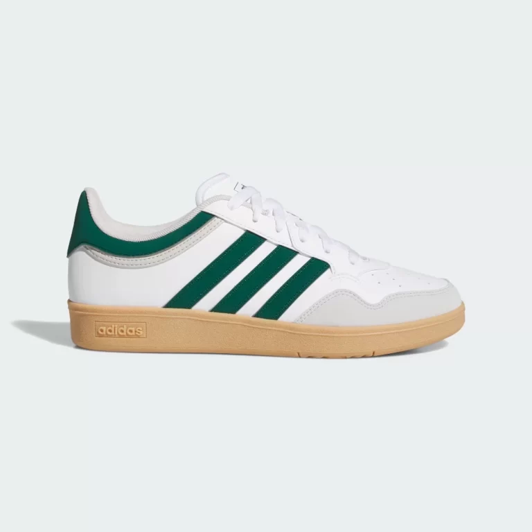 Adidas Men’s Hoops 4.0 Shoes – Cloud White / Collegiate Green / Gum