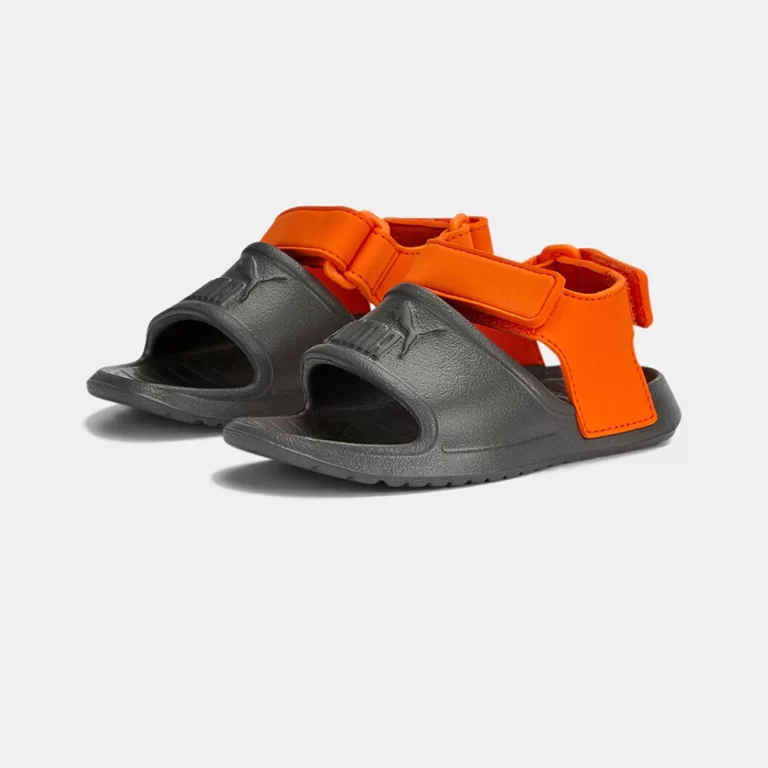 Puma Toddlers’ DiveCat v2 Injex PS Sandals – Black / Orange thumbnail 3