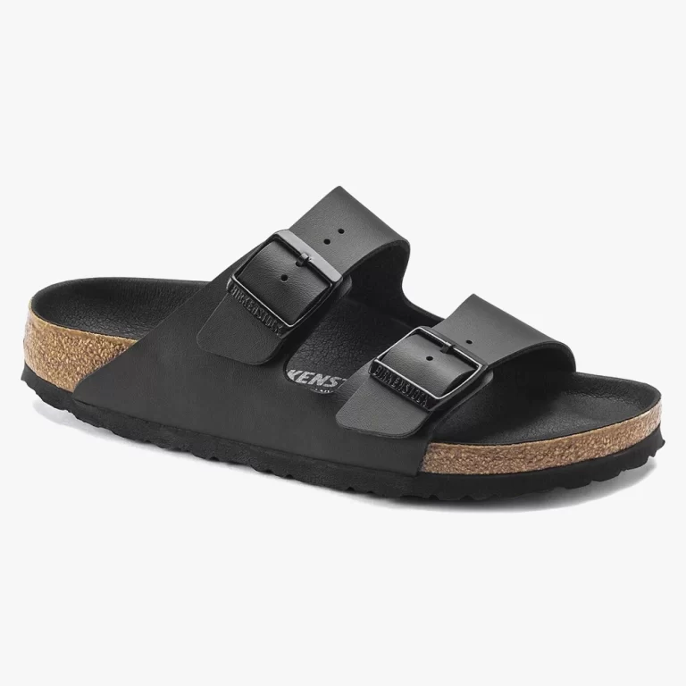 Birkenstock Unisex Arizona Birko Flor Sandals – Black