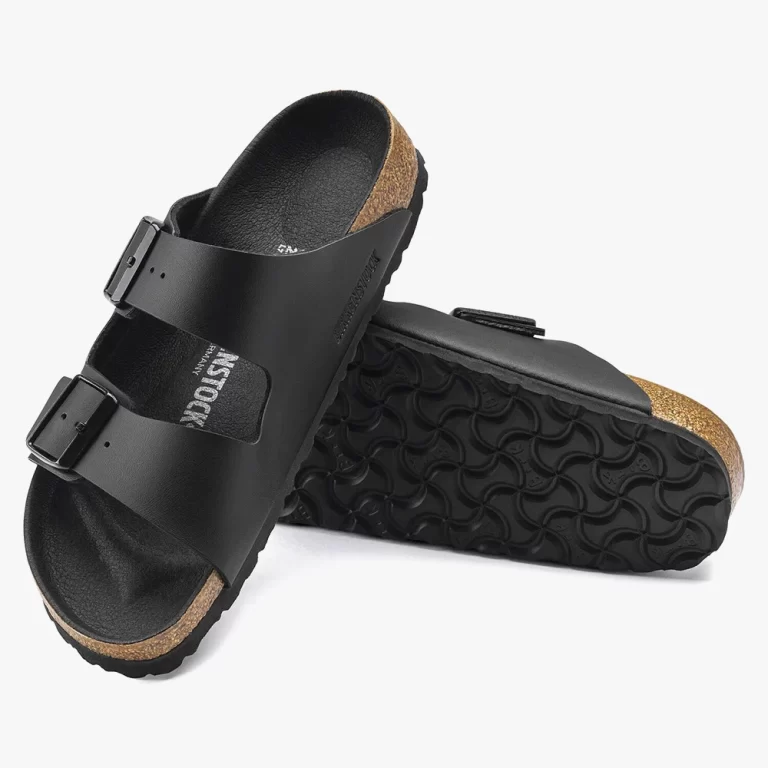 Birkenstock Unisex Arizona Birko Flor Sandals – Black thumbnail 4