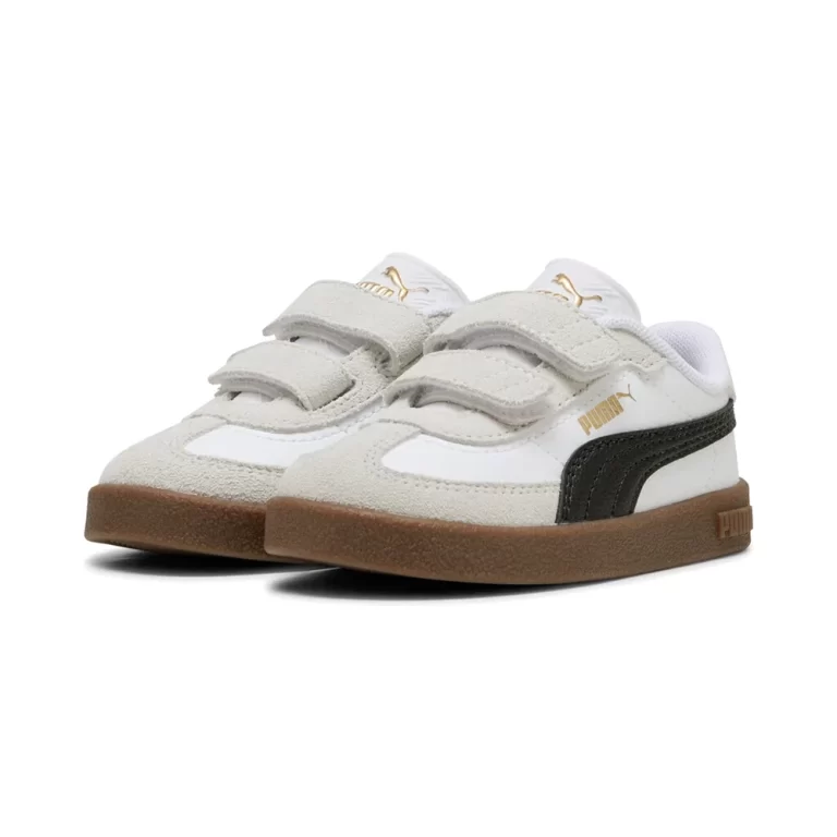 Puma Infant Club II Era Shoes – White / Black / Brown thumbnail 4