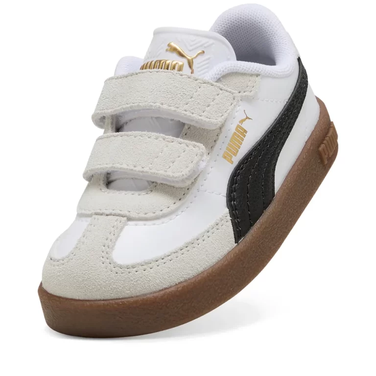 Puma Infant Club II Era Shoes – White / Black / Brown thumbnail 3