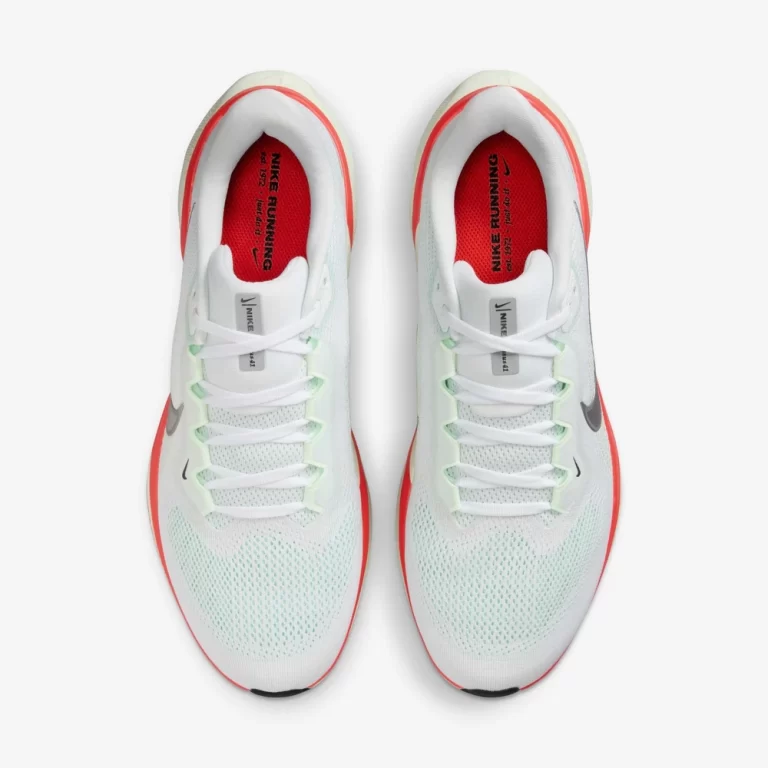 Nike Men’s Pegasus 41 Running Shoes – White/Barely Green/Bright Crimson/Metallic Silver thumbnail 6