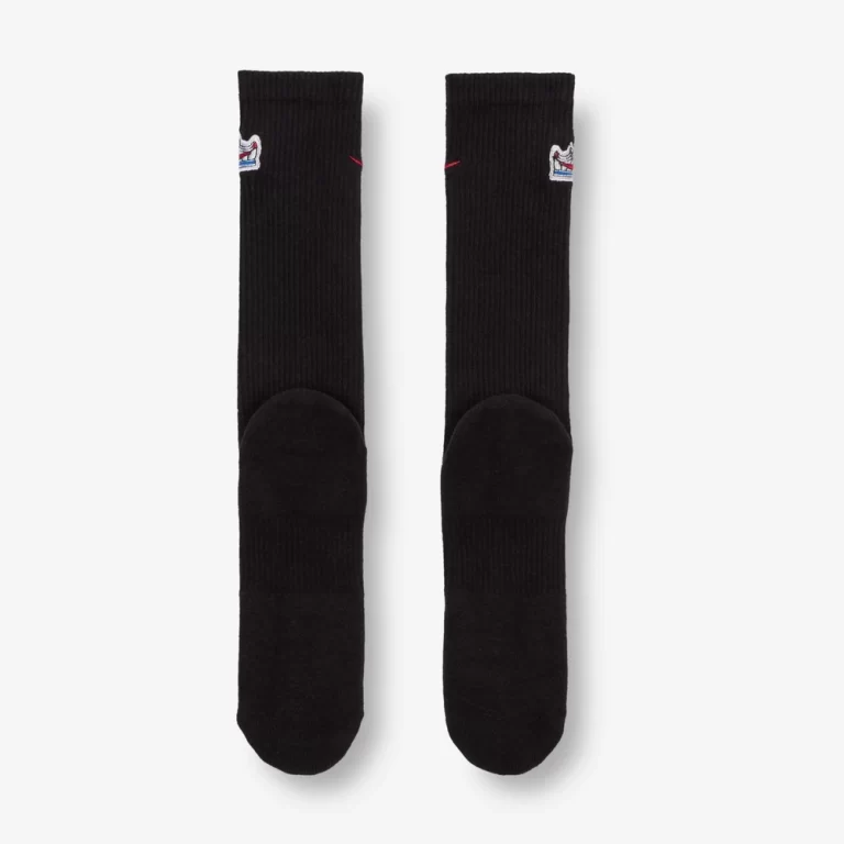 Nike Unisex Everyday Cushioned Crew Socks (1 Pair) – Black / Game Royal / University Red thumbnail 2