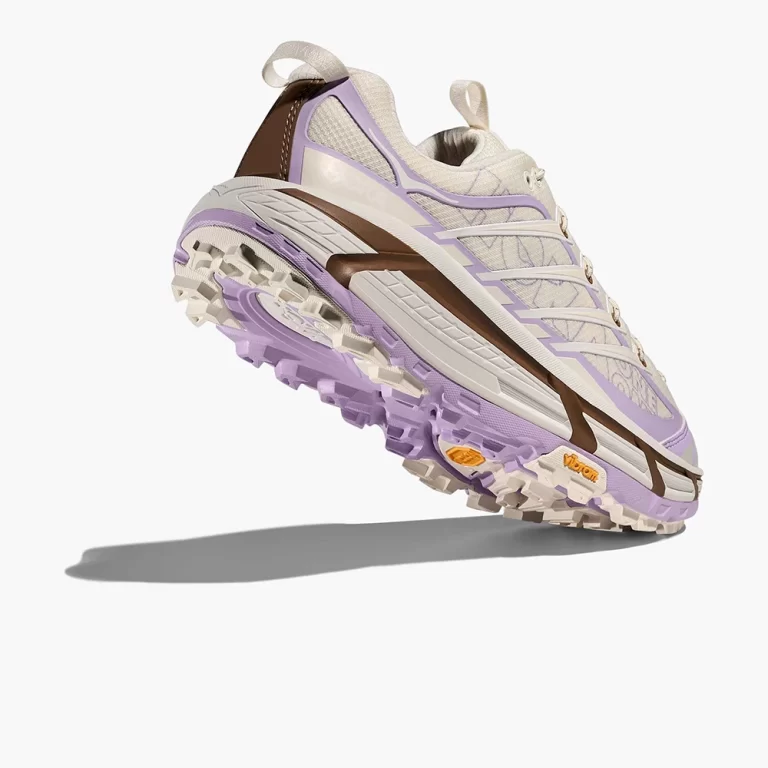 Hoka Women’s Mafate Three2 Shoes – Alabaster / Iris Flower thumbnail 4